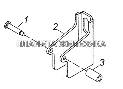 5320-8406100 Личинка замка панели КамАЗ-6520 (Euro-2, 3)